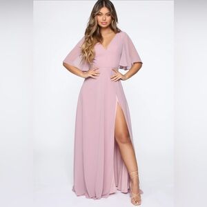Fashionnova Elsie Maxi Dress - Mauve. new with tags